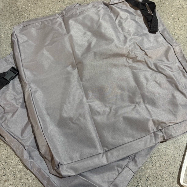 外贸高品质灰色牛津布户外防水防潮收纳袋坐垫套(48*48)发两个