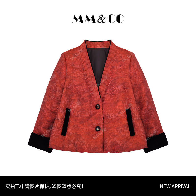 【小福云】新中式高定系列保暖冬鹅绒服外套G9369