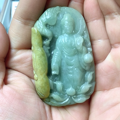 翡翠颈饰未镶嵌天然缅甸翡翠a货