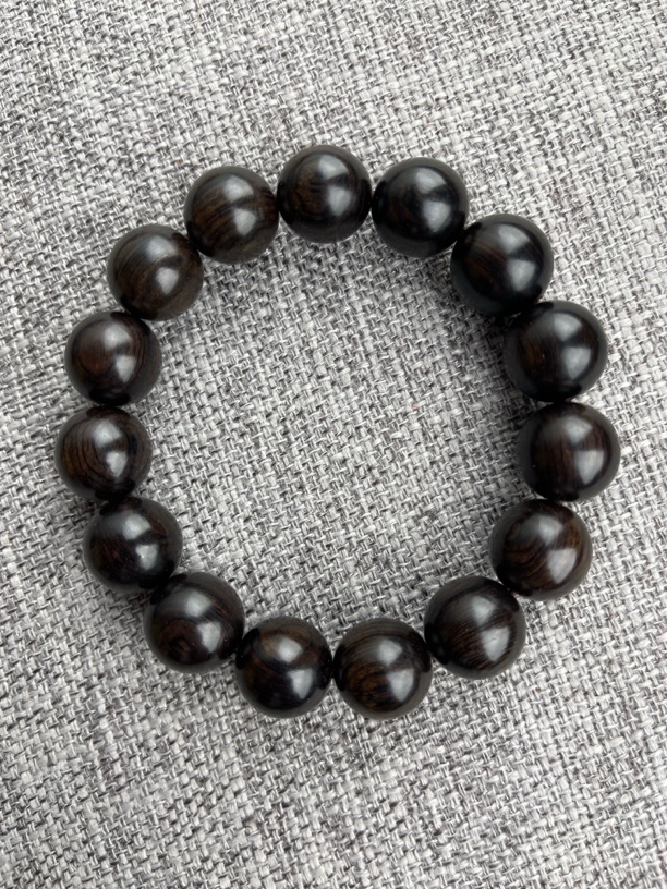 乌木紫光檀 1.5 手串 15颗