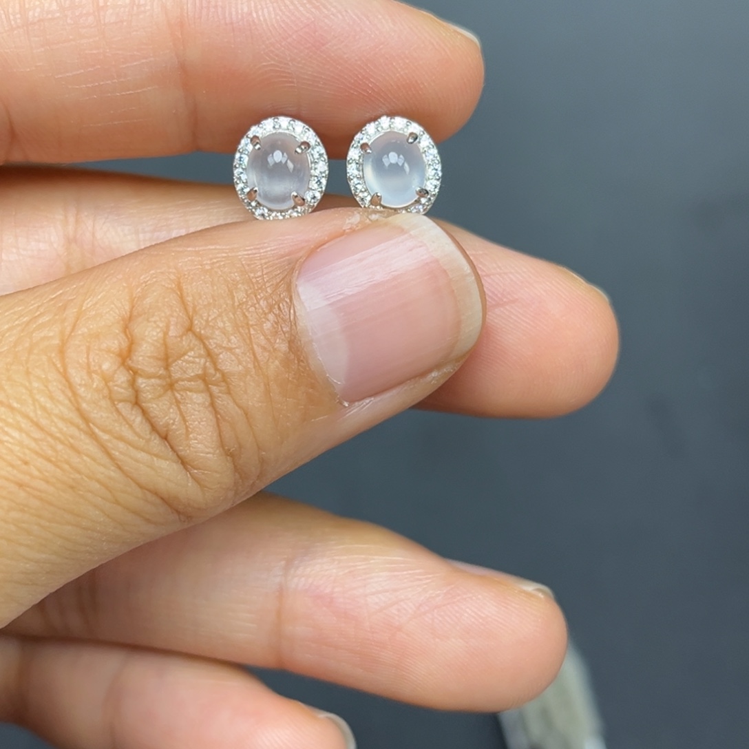 翡翠银S925镶嵌吊坠(不含链)