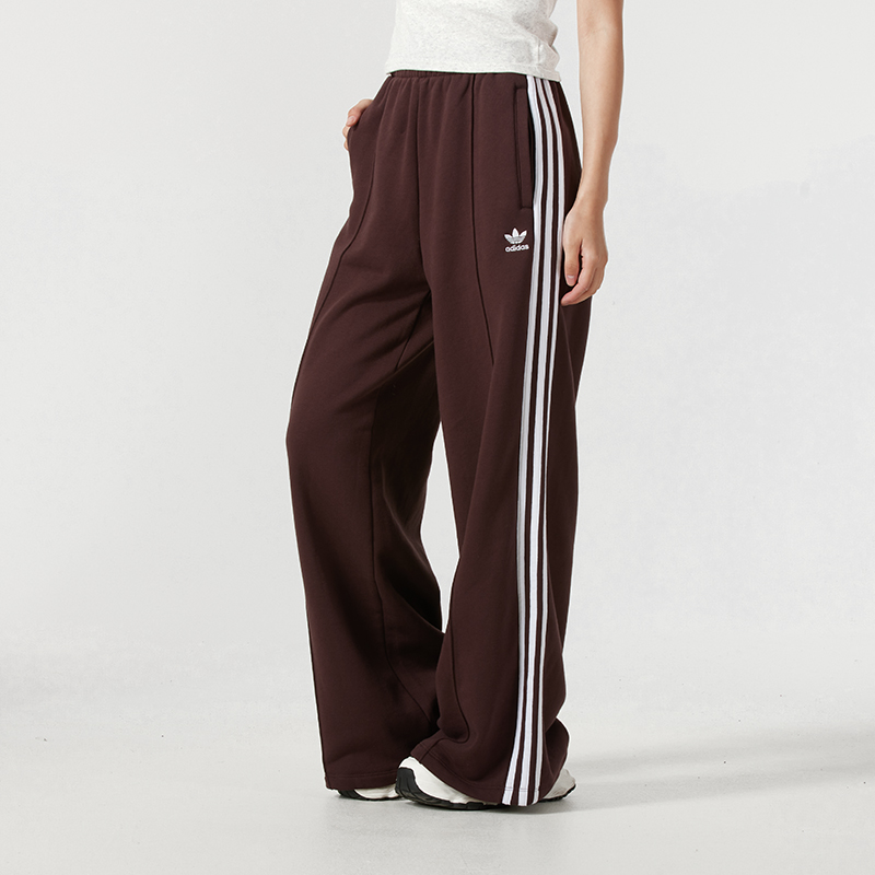 adidas阿迪达斯针织长裤直筒女裤新款时尚休闲潮流运动长裤IS6912