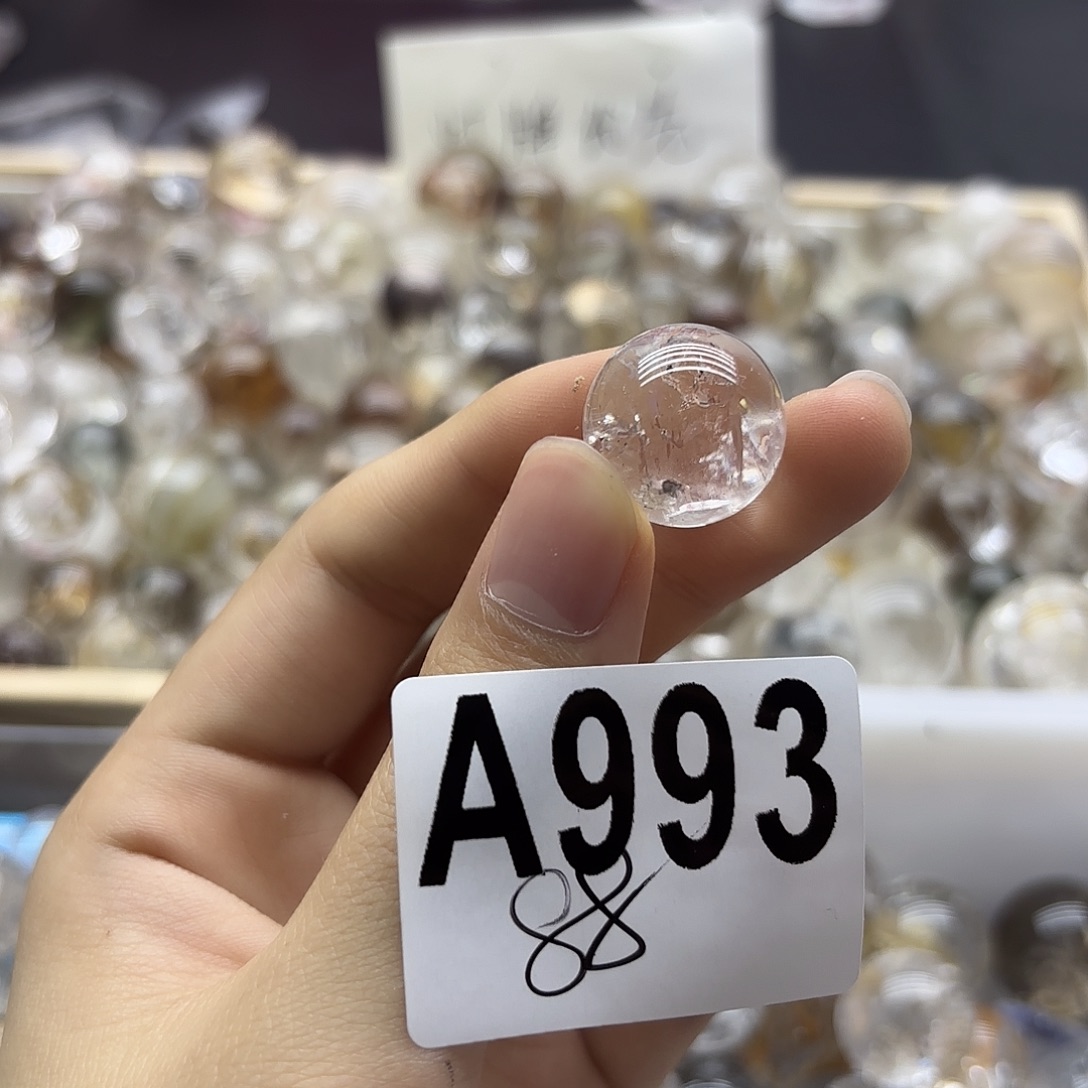 桃***华未镶嵌珠宝半成品水晶993