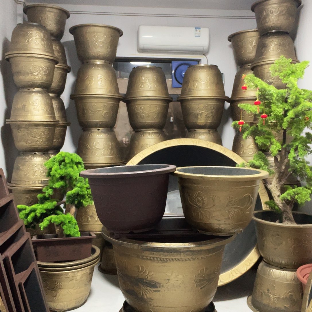 6个50口径花盆，有孔