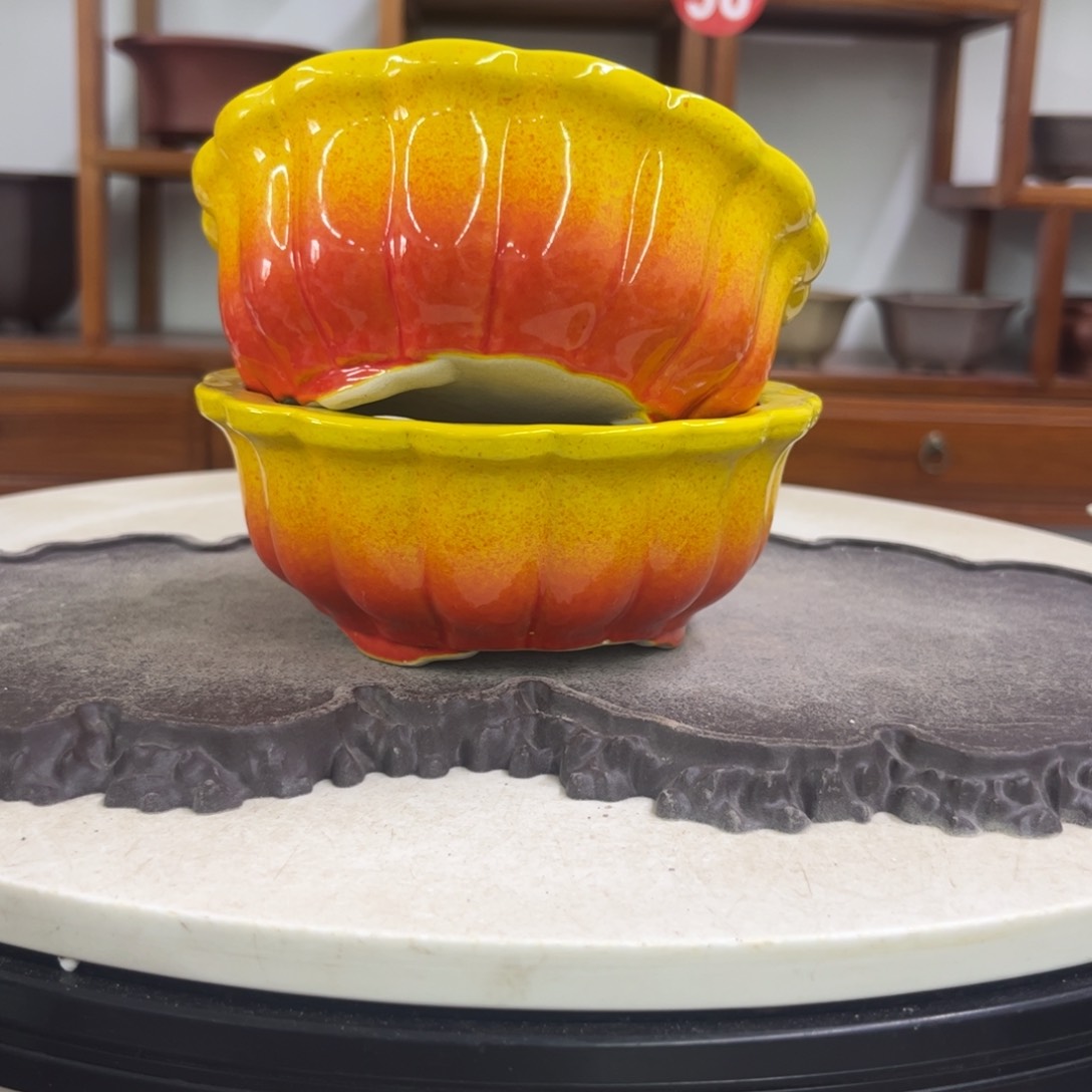 紫砂花盆瑕疵5.5-14-2。。。