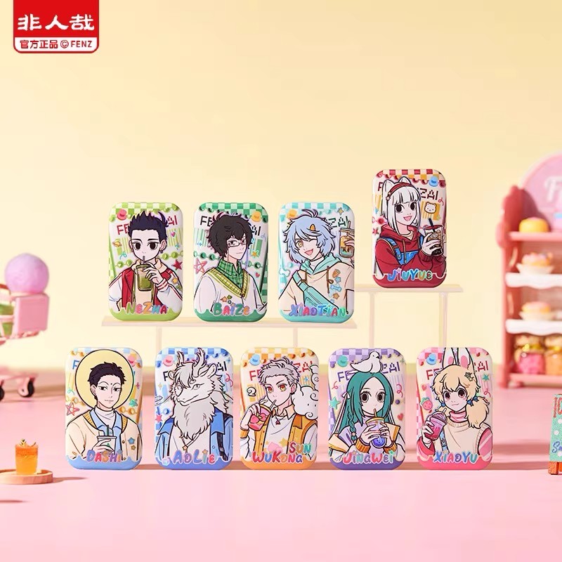 非人哉-半糖微甜-马口铁徽章吧唧盲盒