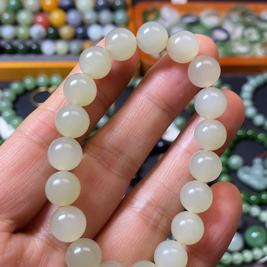 和田玉未镶嵌手链