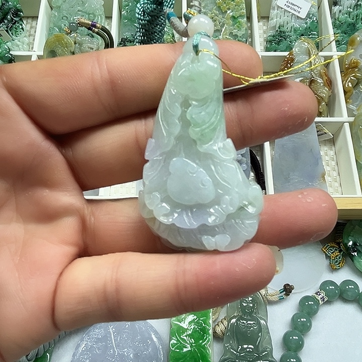 翡翠未镶嵌吊坠(不含链)