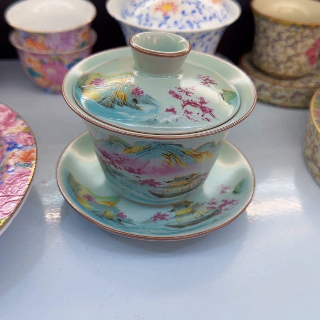 这些盖碗真好看！！！