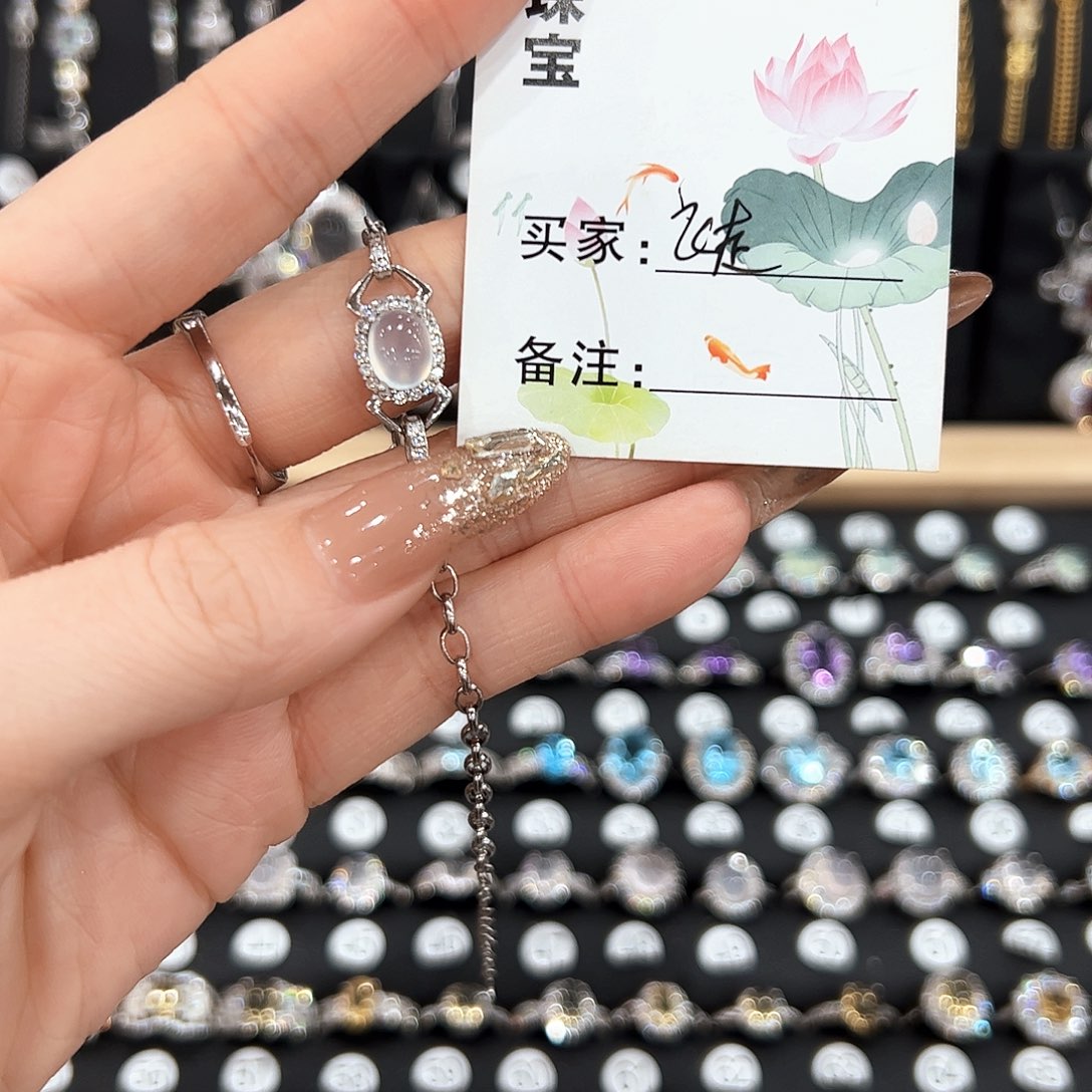 蛇纹石玉手链合金手链