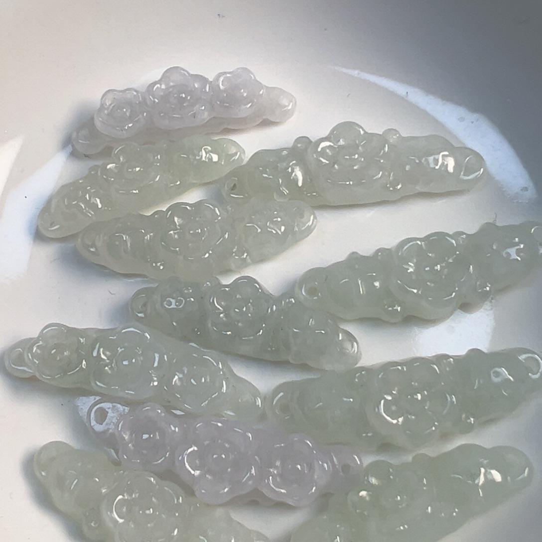 翡翠散珠翡翠花花手牌一个可挑