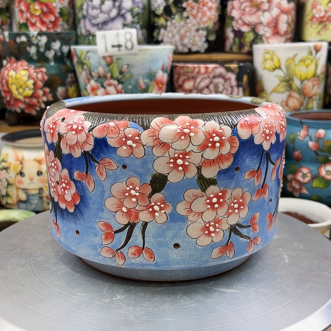 景德镇陶瓷花盆景德镇陶瓷花盆