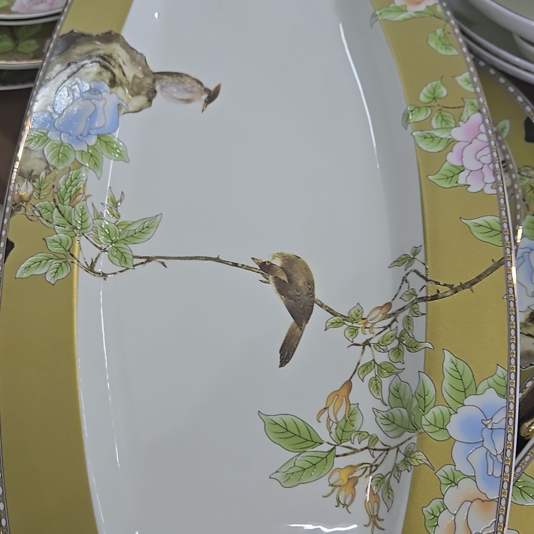 碗微瑕琴瑟和鸣鱼盘一个6666666