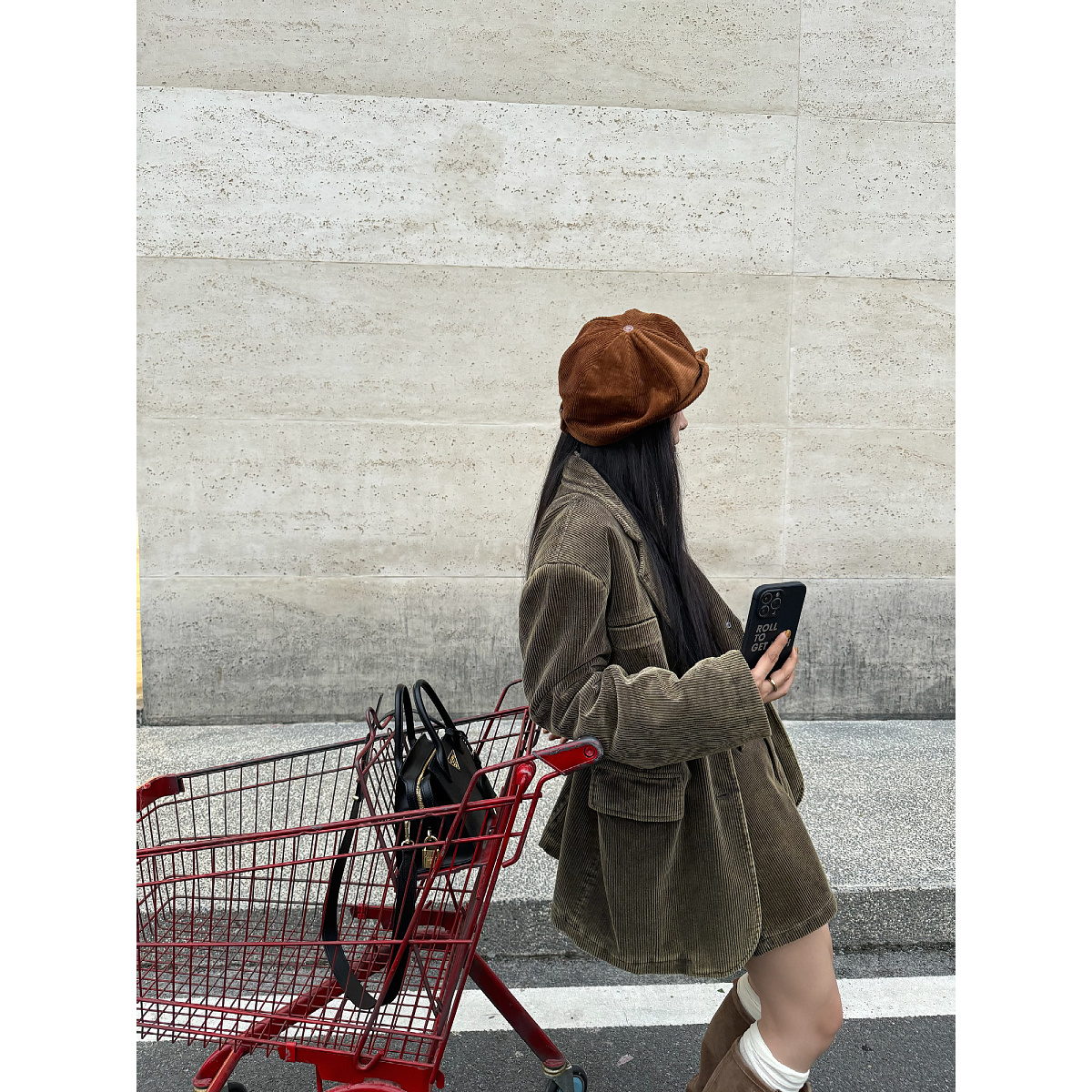 【INAIEN】非档口款（清仓）灯芯绒洗水做旧 夹棉外套 N3871