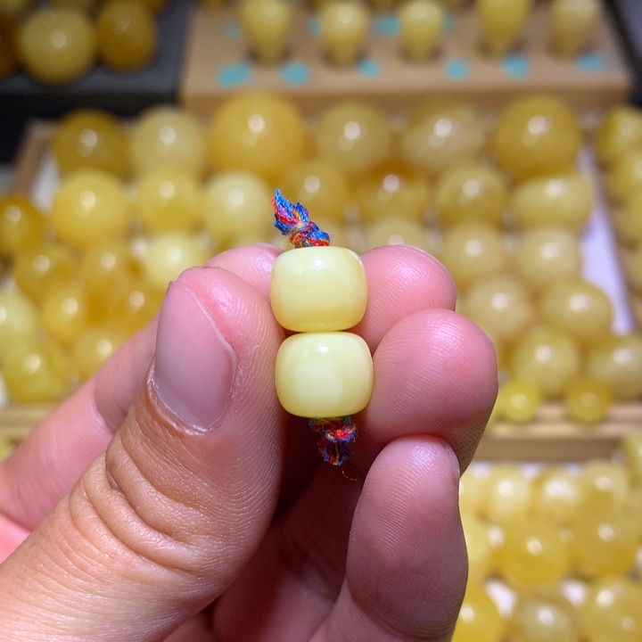 蜜蜡裸石未镶嵌天然俄料浓白蜡精工老型10