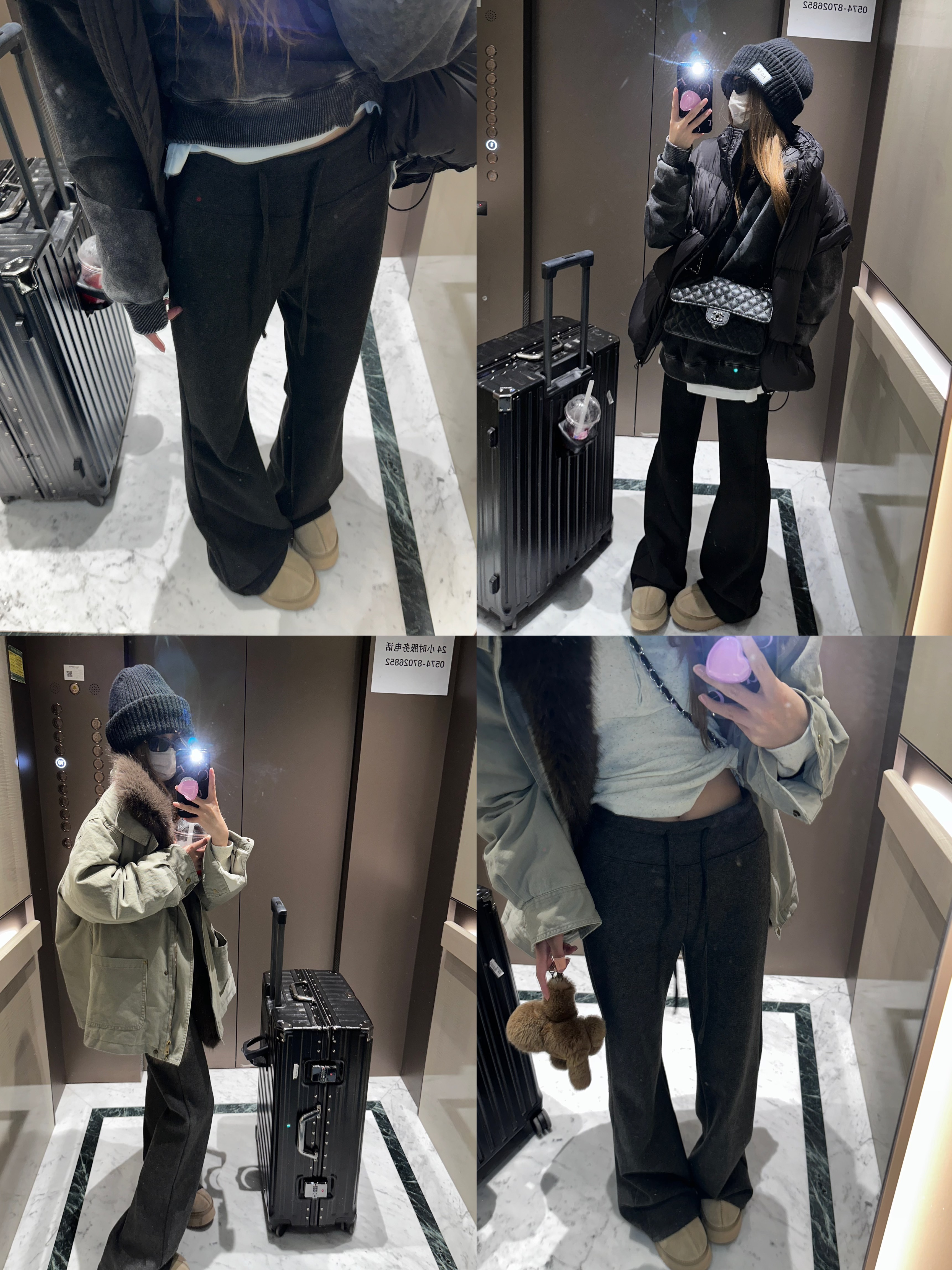 杨十七  加绒加厚！醋酸桑蚕丝羊毛小宽松微喇叭裤毛呢裤显瘦神裤！