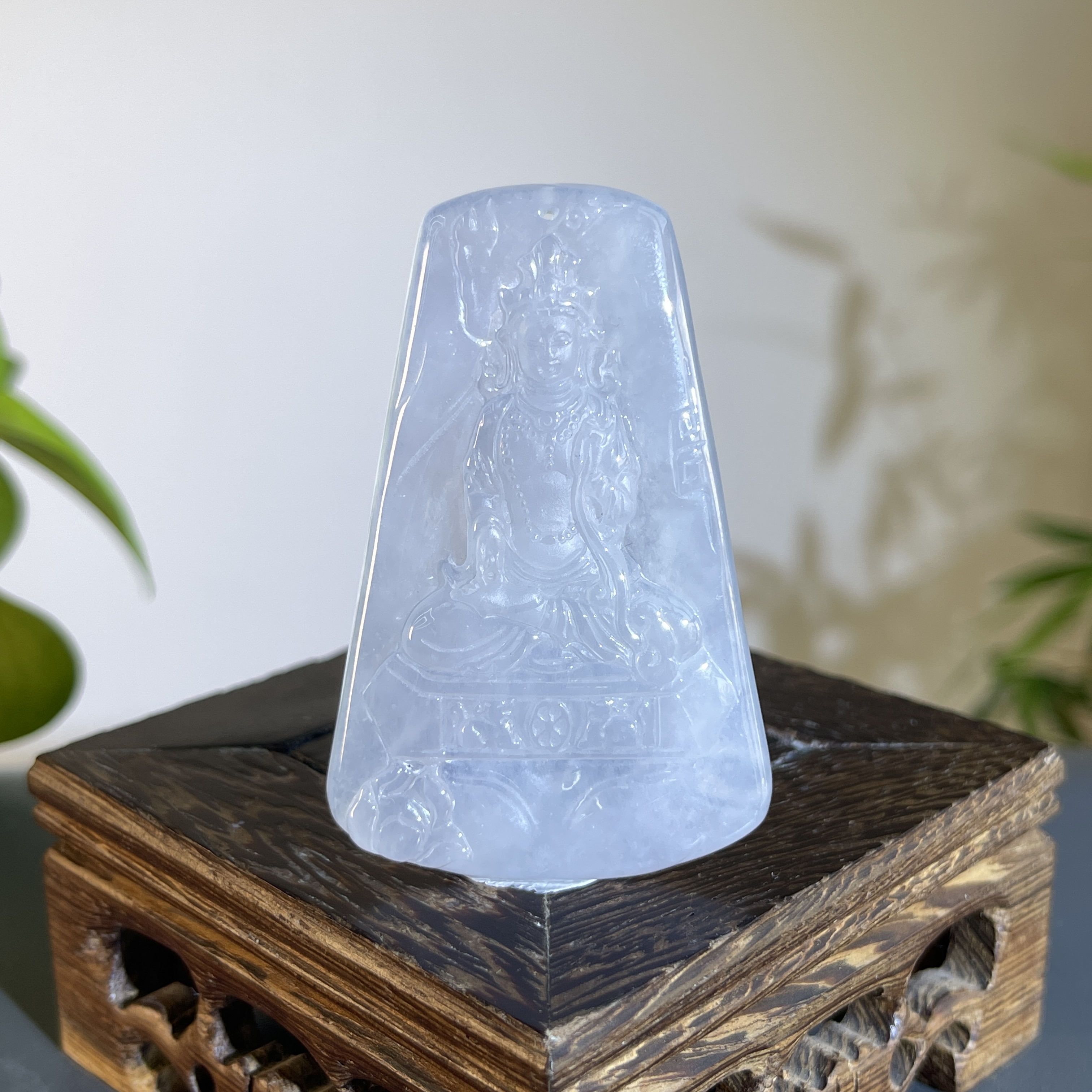 JCB08-144 天然翡翠缅甸A货 观音