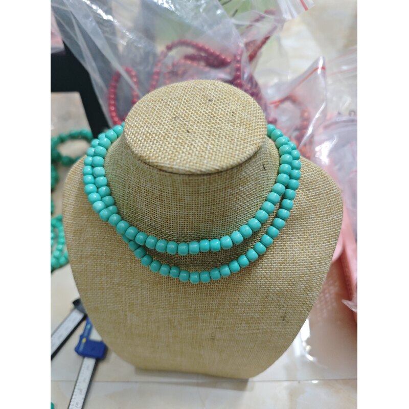 B12暴力蓝三圈老型6mm手串