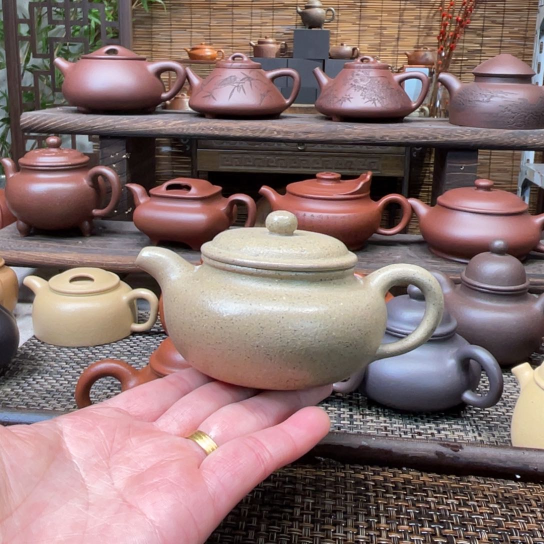紫砂茶壶宜兴原矿紫砂手工制150