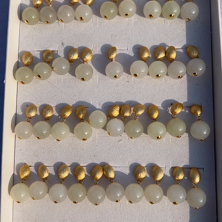 和田玉银S925镶嵌颈饰耳钉多样性拍一发一