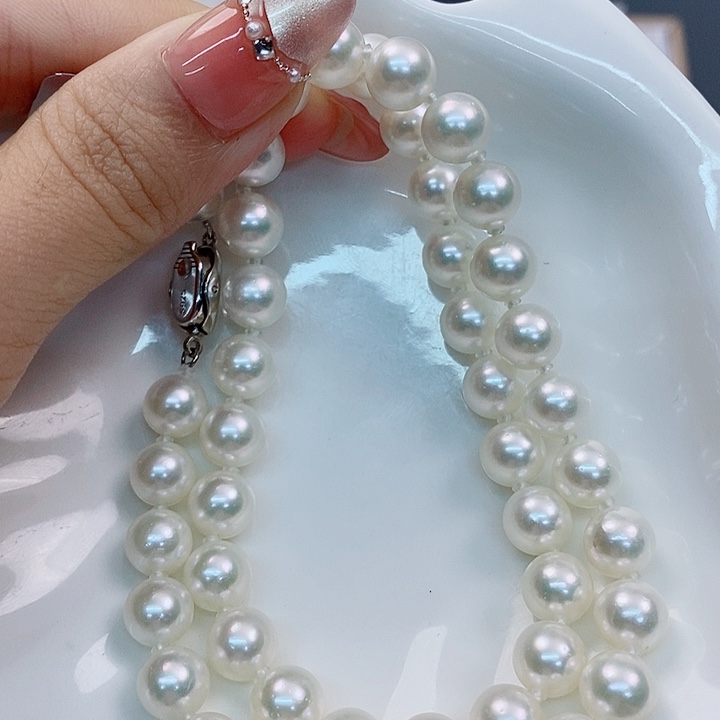 海水珍珠项链未镶嵌akoya8-8.5mm
