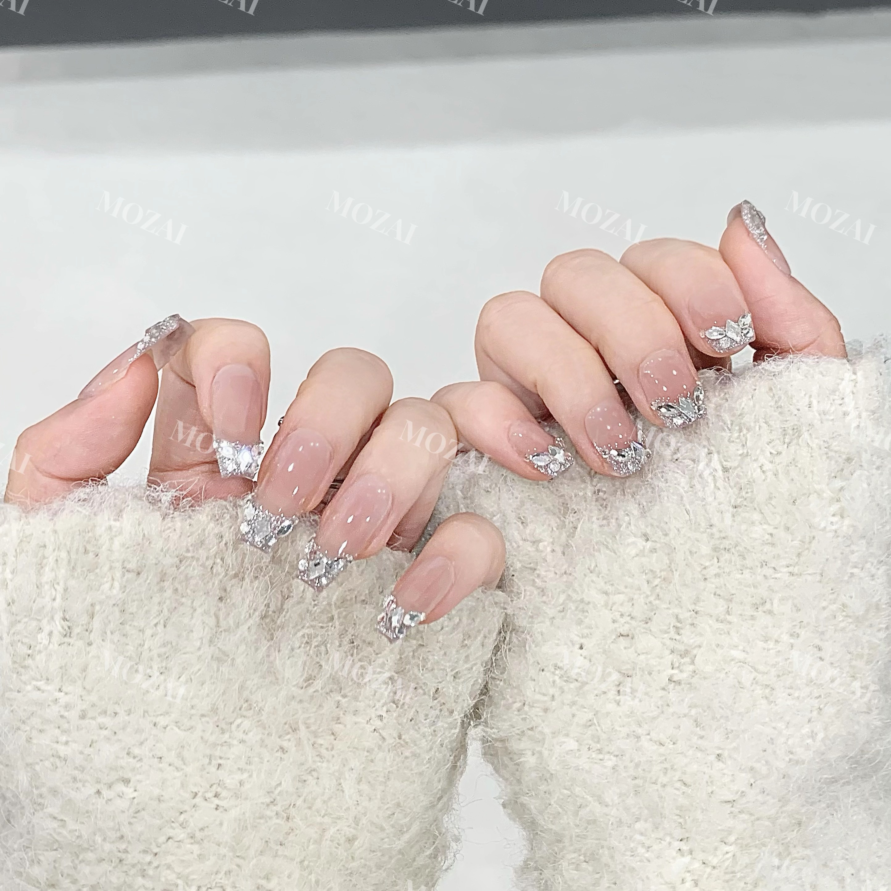 茉哉77【恰好时光】纯手工定制美甲可拆卸穿戴甲A3123