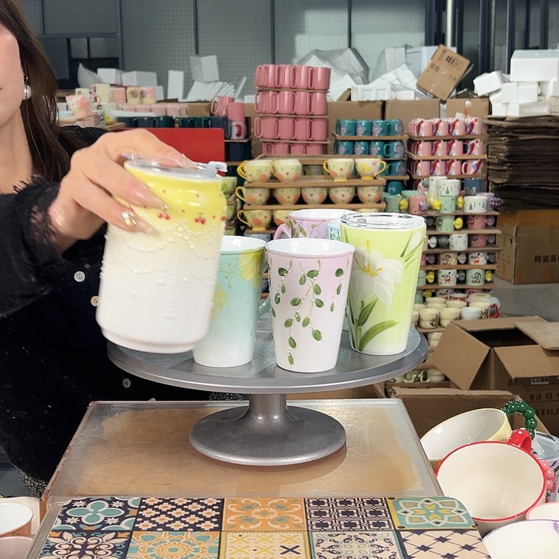 双饮款陶瓷景德镇陶瓷杯