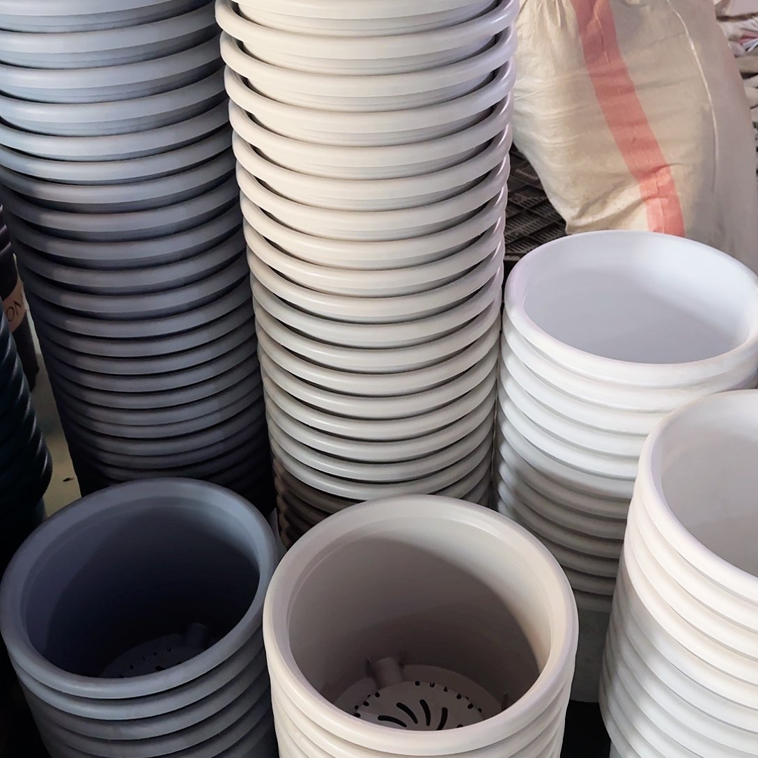 树脂灰白6号无拖6个