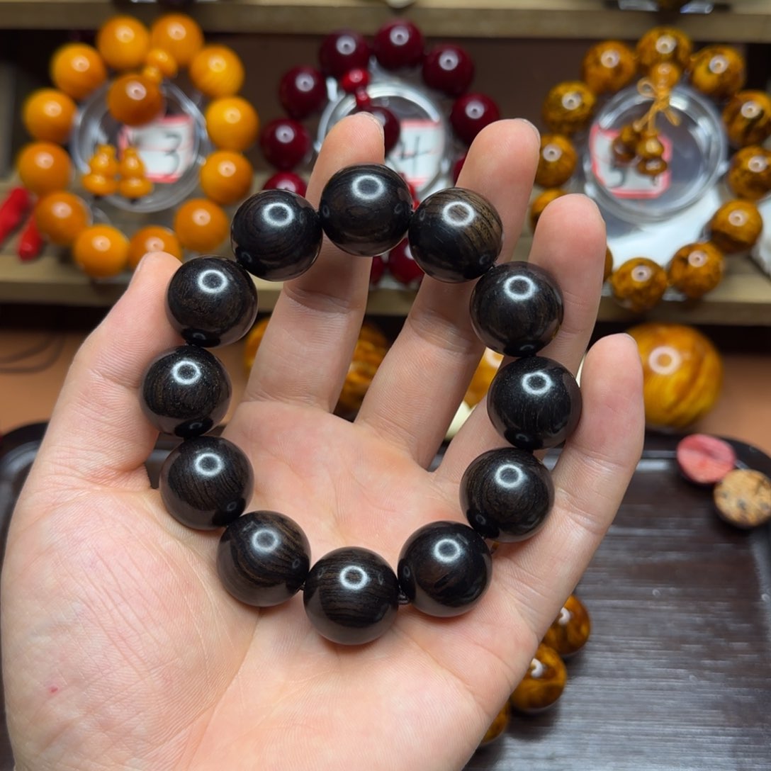 千年乌木紫光檀2.0素圈