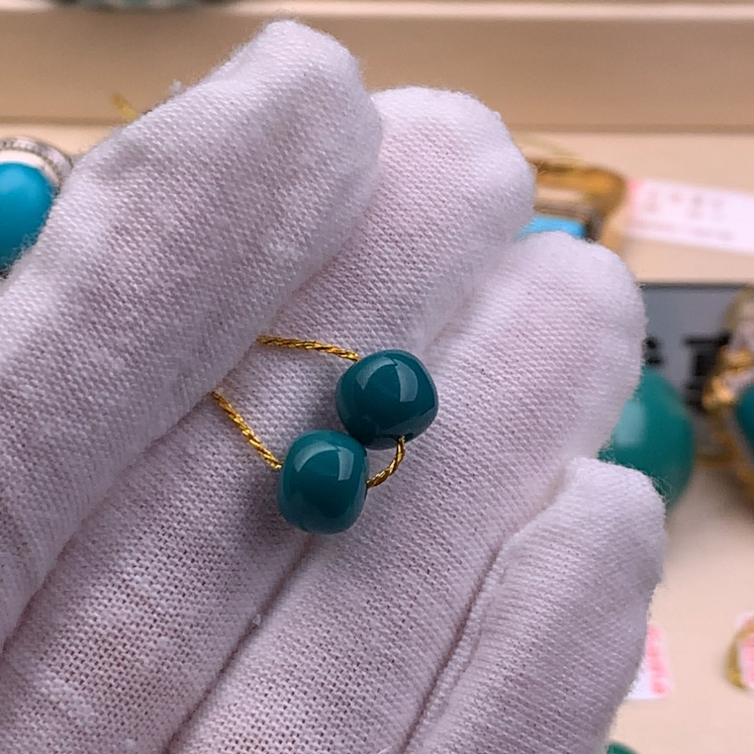 绿松石珠宝奇石未镶嵌神**孩