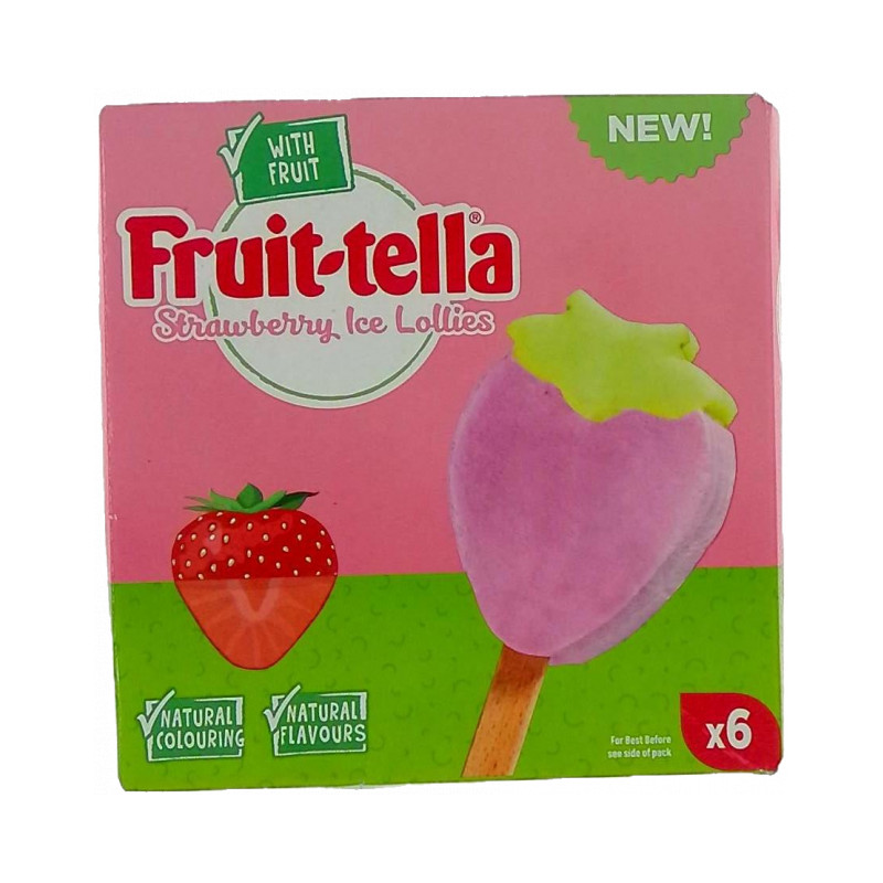 Fruitella 240ml 6个装草莓味棒冰 1盒/份