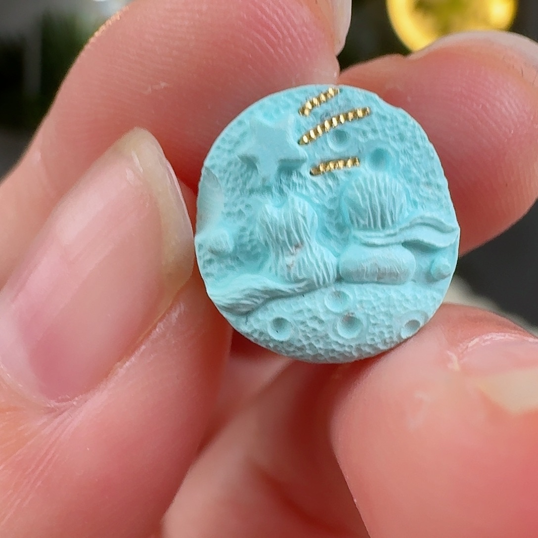 绿松石珠宝奇石未镶嵌