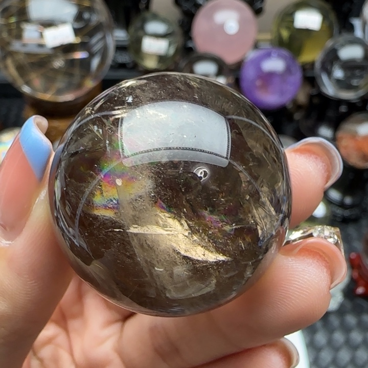 天然水晶球S7未镶嵌水晶天然3.55公分
