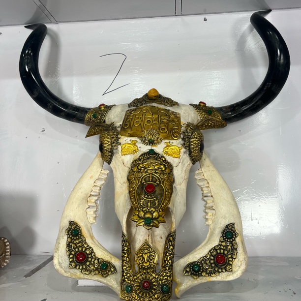 牛头全包真皮工艺品墙挂装饰标本摆件创意家居饰品