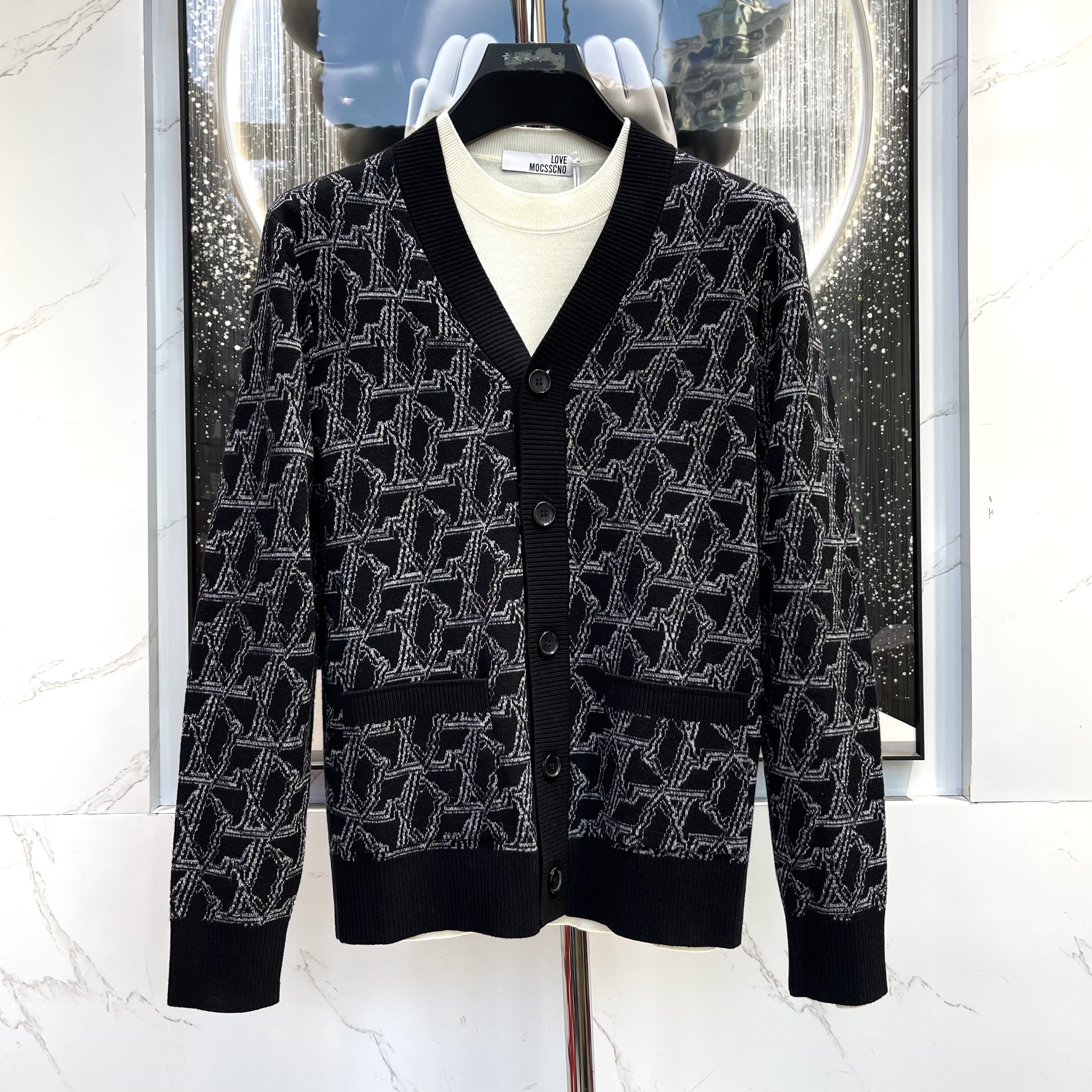 【爷外套】秋冬新款时尚休闲百搭男士休闲针织夹克外套7I301248013