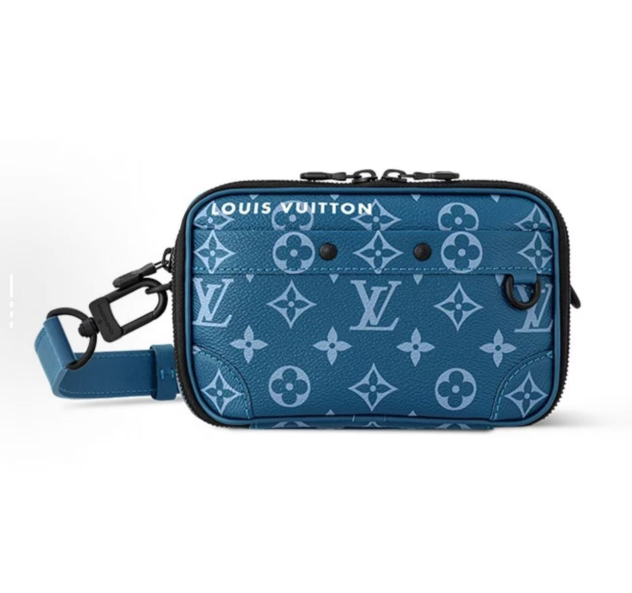 99新 LouisVuitton/路易威登 Alpha nano限量款大西洋蓝相机包
