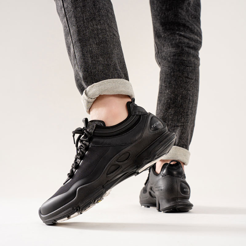 25周年男士休闲户外春秋季百搭跑步鞋真皮防滑男鞋透气运动鞋