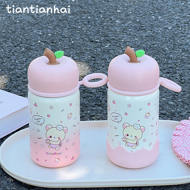 ins水杯高颜值女生直饮保温杯可爱小巧口袋杯可爱超萌学生防摔