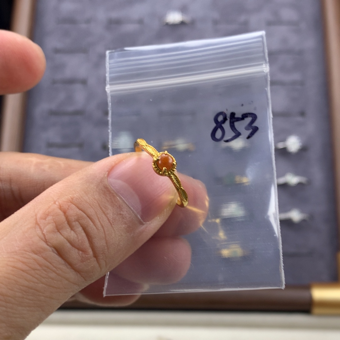 沉***者翡翠未镶嵌戒指853