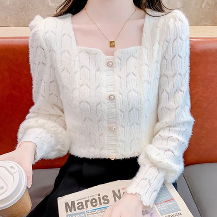 蕾丝打底衫女2025年春夏新款韩版小衫方领洋气内搭小衫时尚上衣