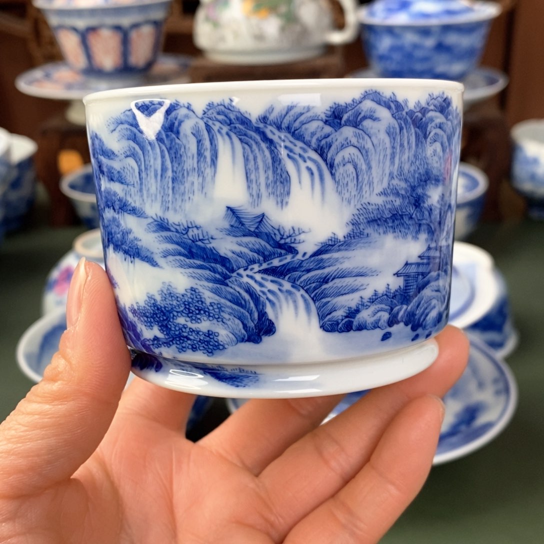 杯景德镇陶瓷手工手绘