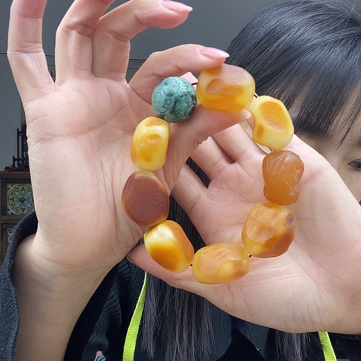蜜蜡手串未镶嵌手串