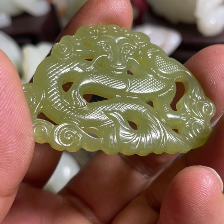 沧***海和田玉未镶嵌吊坠(不含链)