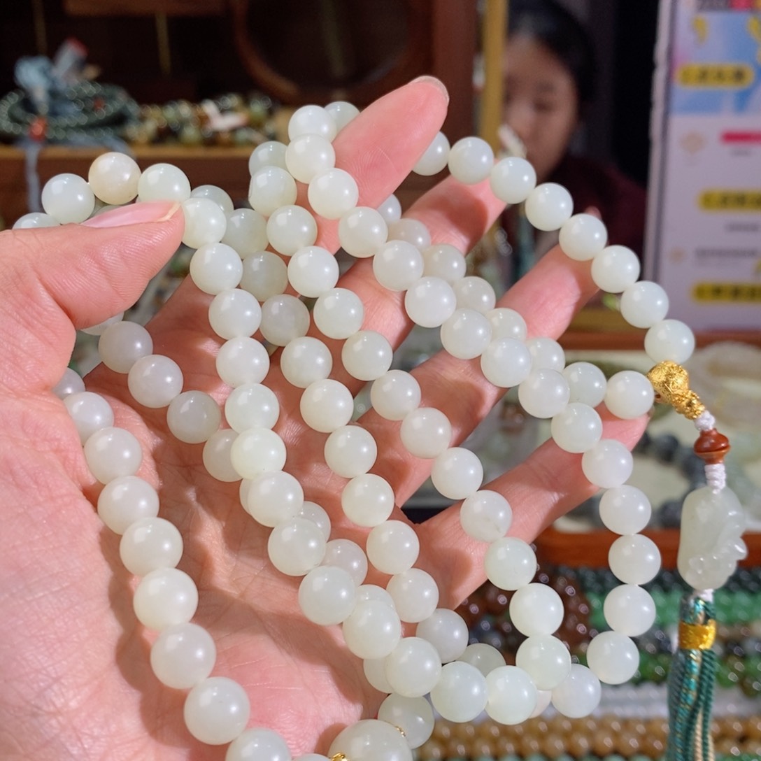 和田玉手串多样性拍一发一未镶嵌