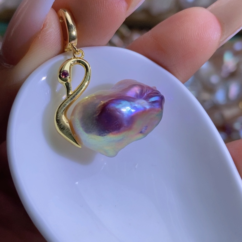 【闪购商品】淡水珍珠天然珍珠（微瑕）合金