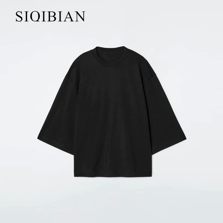SIQIBIAN ｜25秋季新品休闲百搭八分袖T恤【SIWEN专属】-2522