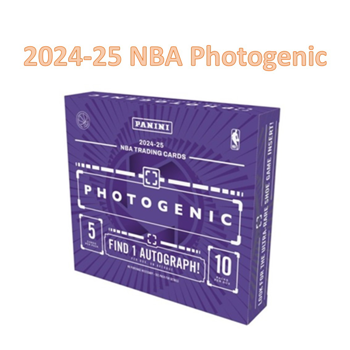 2024-25 Panini Photogenic NBA 上镜 Hobby 球星卡 盲盒 代拆