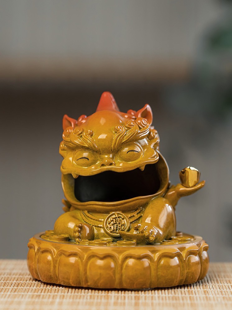 貔貅香炉家用室内纯铜香薰炉小众高级香道茶台创意摆件礼品檀香炉
