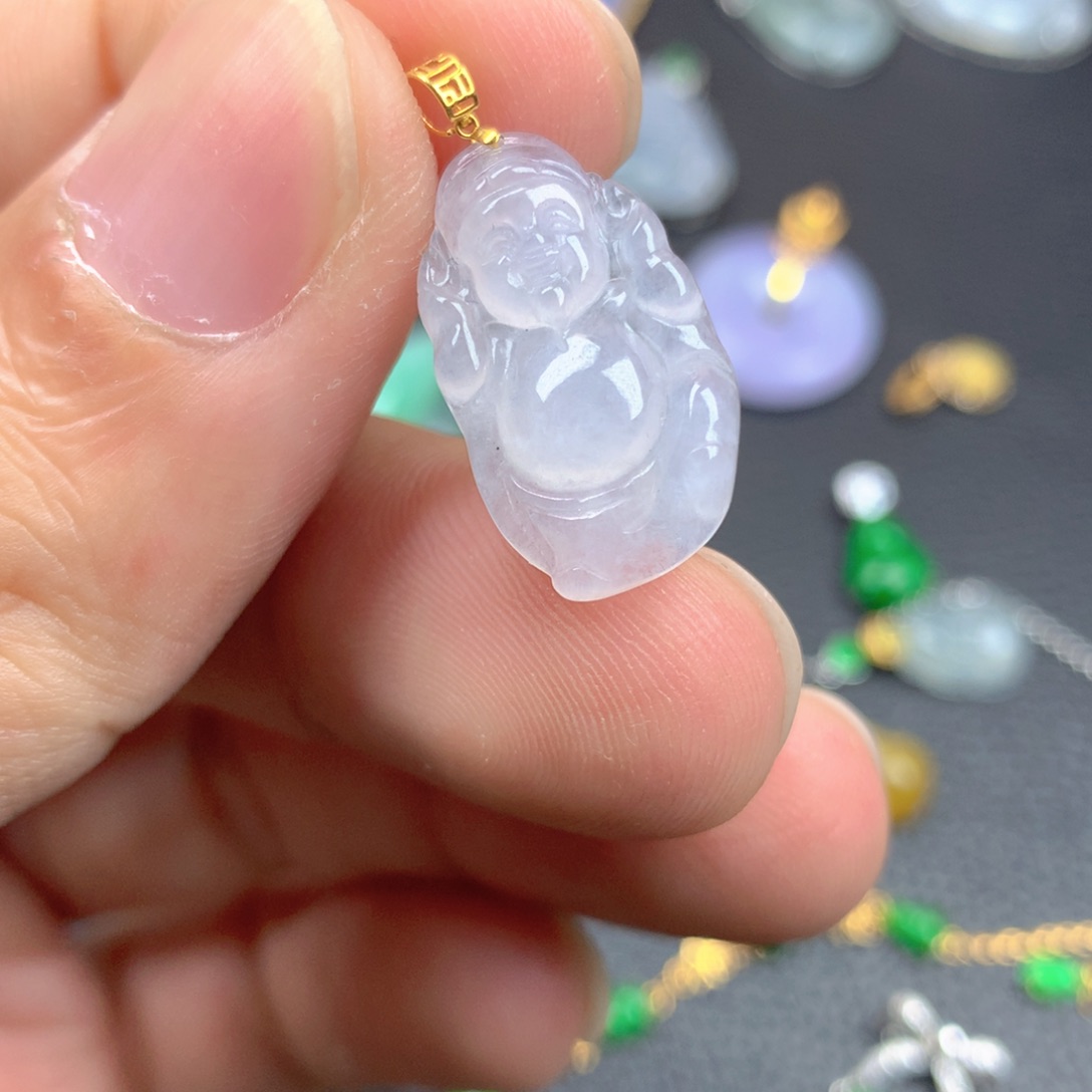 【闪购商品】翡翠18K金镶嵌颈饰翡翠