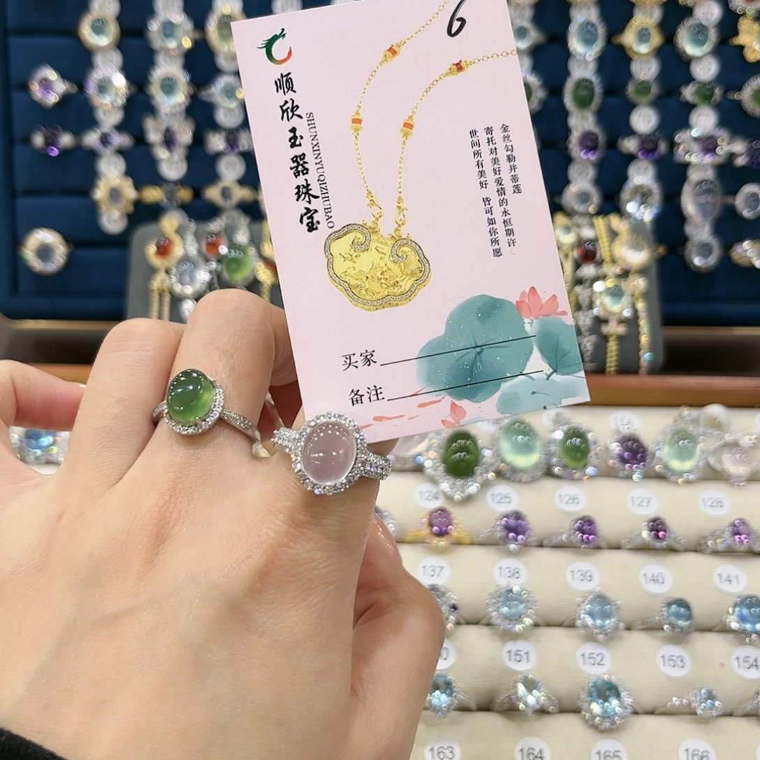 水晶女款银S925镶嵌琦*～戒指6